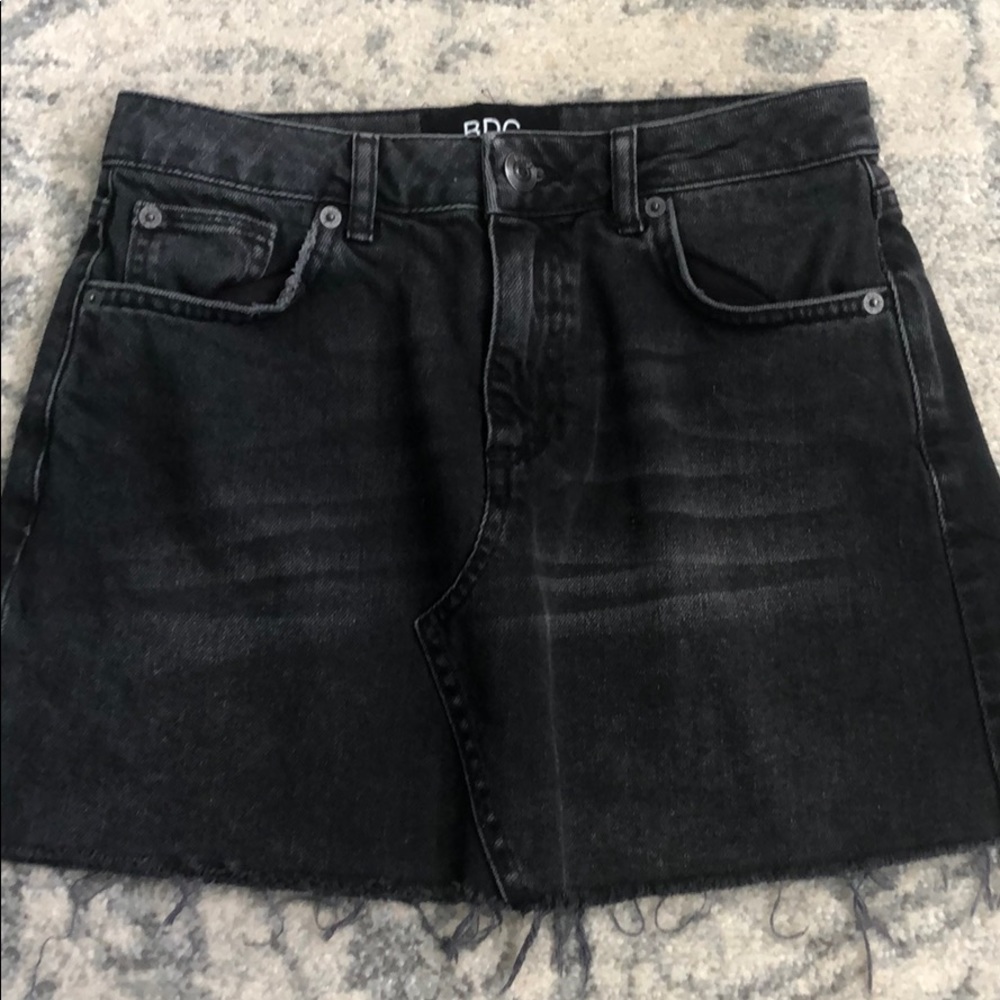 BDG URBAN OUTFITTERS BLACK DENIM MINI JEAN SKIRT S
